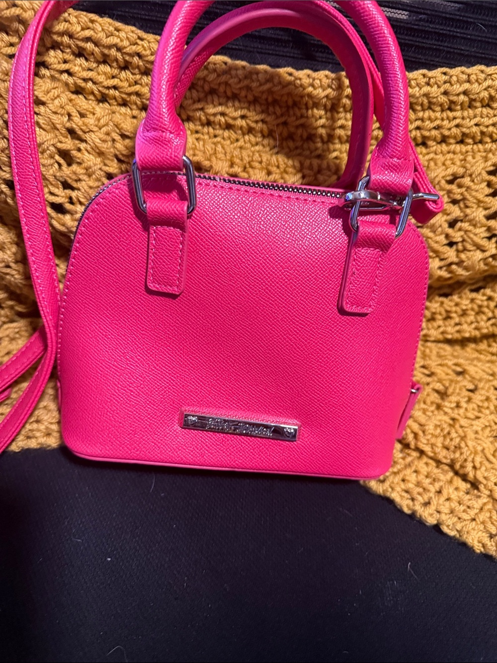 Hot Pink Dome Crossbody Tote - Women's Fashion Bag